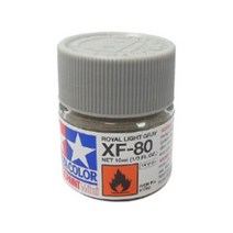 (81780) 타미야 아크릴 도료 XF-80 로열 라이트 그레이 무광 10ml