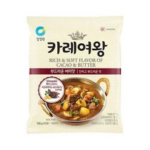 청정원 간편식 청정원 카레여왕 부드러운 버터맛 108g 집밥 도시락 식자재 캠핑 별미, 30개