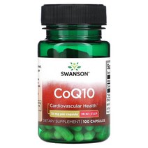 스완슨 CoQ10 10mg 슐100정 Swanson 326259, 10 mg, 100 개