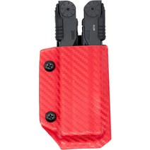Clip Carry Kydex 거버 디젤용 멀티툴 칼집-미국 제조, 04 탄소 섬유 레드.