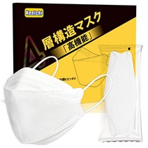 일본 켄이치 3D 부직포 마스크 여성용 30개입, 화이트, 개