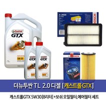 CastrolGTX C3 SN 5W30 더뉴투싼TL 2.0디젤 캐스트롤GTX(6L+2L)8L 엔진오일 96-A2654