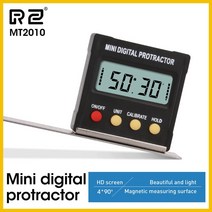 RZ 각도 각도기 베벨 360 학위 경사계 미니 디지털 각도기 경사계 테스터 각도 측정 도구 MT2010/2011, 01 MT2010