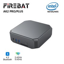 미니 PC 데스크탑 사무용 FIREBAT AK2 PLUS PRO 게이밍 컴퓨터 인텔 N95 N5105 듀얼 밴드 WiFi5 BT4.2 16GB 512GB 4 코어, 2.N95 16GB 512GB