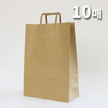 애브리플러스 크라프트 종이쇼핑백 종이가방 10개 50개 100개 200개, 10장