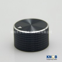 알루미늄 합금 노브 파인 격자 인코더 전위차계 캡 O 샤프트 로터리 앰프 볼륨 스위치 버튼 25x15.5mm, [06] 25X15.5X6 Blk Bright