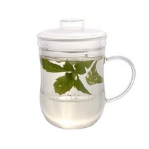 유리 필터 머그 TEA-10 엔틱 티팟 티메이커 아기보리차