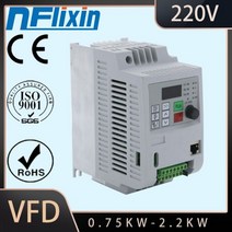 위상변환기 220v입력 380v출력 가변 주파수 변환기 50Hz/60Hz 모터 인버터 Wk310 VFD 1.5kw/2.2kw 단상 22, 03 220v 2.2kw
