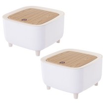 구디푸디 사각 인테리어 휴지통 원터치 화장대 미니 쓰레기통 (2개)