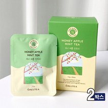 허니 애플 민트차 티백 페퍼민트 블렌딩 허브티 페퍼민트차 레몬그라스 꿀차 말린과일 박하차 디카페인 건강차 티 소믈리에 저온건조 로스팅 커피대용 식후차 해썹 HACCP 인증, 10tea X 2박스