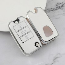 플립 키 케이스 커버 Roewe RX5 350 360 750 MG MG3 MG5 MG6 MG7 ZS GT GS 악세서리 셸 고리 체인, [01] black 키 case