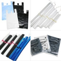 손잡이봉투 비닐봉지 마트용 검정 백색 청색투명 쓰레기분리수거용 대봉 재활용봉투 봉다리, 손잡이봉투3호(청색)