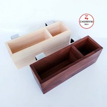 [체리니]츄레이 원목 정리대 거치대 미용소품 정리함 3컬러, 브라운