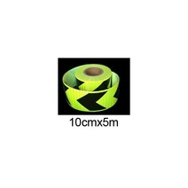 비상구표지판 폭 10cm 방수 반사 테이프 야외 위험 안전주 경고 화살표 스티커, 5cmx5m3