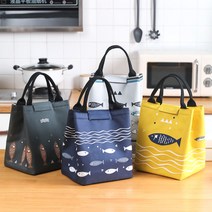 피크닉 이유식 런치백 파우치 보냉 보온 도시락 가방, 그레이