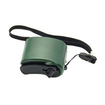 스마트폰 휴대용 비상 자가 충전기 usb 충전 핸드 크랭크 전원 공급장치, 초록