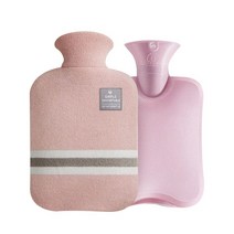 에버하우스 트랜드 2L 보온 물주머니 + 니트 커버 세트 핑크, Free