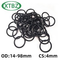 고무오링 패킹 실리콘 오링 고무링 O-링 CS 4mm OD14-98mm NBR 고무 오일 씰 자동차 가스켓, 08 21mm x 4mm 20pcs_01 4 mm
