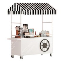 이동식가판대 진열대 접이식 플리마켓 노점, D.화이트18060200(팔걸이포함)