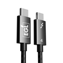 이지엘 EGL USB C TO C 썬더볼트4 케이블 100w 40Gbps C타입, 1M