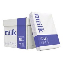 한국제지 밀크 A4 75g 복사용지 2500매 한박스 80g 2500매, 80g 1박스_2500매