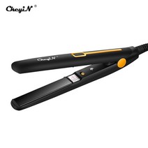 프리볼트고데기 CkeyiN Professional 2 in 1 헤어 스트레이트 너 미니 컬러 서 모스 탯 패스트 히트 플랫, 02 금_01 미국