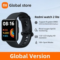 스마트워치 글로벌 버전 샤오미 레드미 2 라이트 블루투스 미 밴드 1.55 인치 HD GPS 혈액 산소 스포츠 팔찌, 3.Blue