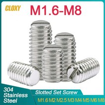 나사 육각 렌치 볼트 너트 10/ 20/ 50개 M2 M2.5 M3 M4 M5 M6 M8 304 스테인레스 스틸 홈 붙이 헤드 세트 스크류 플랫 포인트 그럽 헤드리스, M2 (50pcs), 8mm