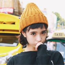 간절기룩 여성패션모자 비니 간절기모자 털모자뜨기
