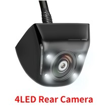 후방카메라 Hippron-자동차 후방 보기 카메라 및 전면 적외선 야간 주차 모니터 방수 D HD 비디오, 04 Black 4 LED