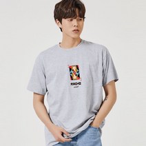 키밍 라헬 퀸 다이아몬드 그래픽 반팔티 레이어드