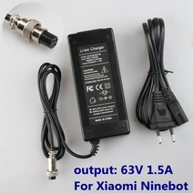 전동 킥보드 충전기 ninebot ninebot mini prosmart 스쿠터 ninebot 스케이트보드 액세서리용 출력 63v 1.5a 충전기 배터리 공급 JX, 우리를