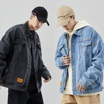 오버핏 남자청자켓 데님자켓 워싱 아우터