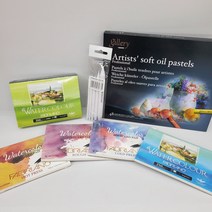 동아측기 갤러리 문교 아티스트 소프트 오일파스텔 48색 드로잉 세트 (찰필 엽서패드 파브리아노), 2번