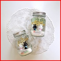 (손잡이용기 2개만들기) 목도리토끼-크리스마스 양초 젤캔들 키트 만들기(100ml/2), 레몬라벤더, 퍼플