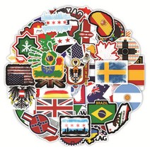 노트북 캐리어 여행가방 리무버블 스티커, 0207. 세계여행B