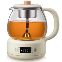 약탕기 가정용 업소용 한약 도자기 중탕기 대용량 홍삼 달임기 전기 탕약기 220V 1L 자동 전기 유리 주전자, 01 220V  EU