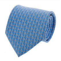 페라가모 실크 넥타이 35 0300 AZZURRO 0732147
