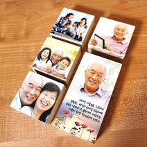 납골당 액자 꾸미기 봉안당 영정 추모 사진 우드포토블럭, 6-12-B6