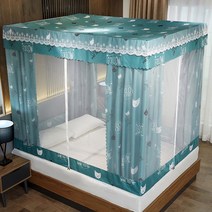 12월찬스 콜럼버스 전사이즈 호환 사계절 사각 난방텐트 보온 방풍 방한 외풍차단 모기장 실내 커튼형 풀세트