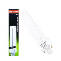 오스람 삼파장전구 4핀 Dulux D/E 13w 18w 26w 형광등, 26W 주광색(865), 1개