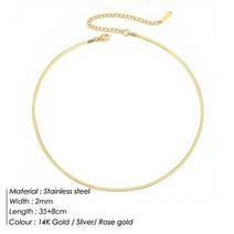 커플목걸이 뱀줄 체인 심플 금 여자 펜던트 최신 유행 우정 하트 학생 패션 스틸 JUJIE여성을 위한 316L 스테인레스 스네이크 목걸이 폭 성명 쥬얼리 드롭 배송도매