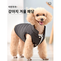 [보경샵] 강아지 겨울옷 패딩점퍼 애견옷 소형견 중형견 반려견 의상 조끼 따뜻하고 부드러운 옷 방수 방풍 옷, S, 블루