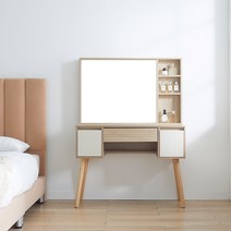 coco 수납 화장대 거울 포함 (기본 수납 LED형 선택), 수납화장대 단품_pn124-1