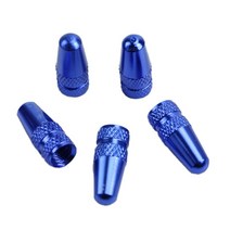 5 PCS MTB 트랙 레이싱 자전거 타이어 타이어 자전거 타이어 휠 FV 프렌치 밸브 캡, 푸른