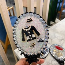 쏭스토리 큐빅 접이식 공주 탁상 거울, 화이트