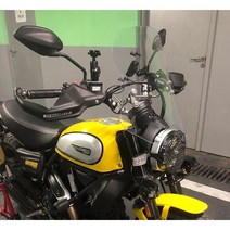 두카티 스크램블러 400 / 800 / 1100 튜닝 파츠 윈드실드 롱 스크린, 투명, 55CM