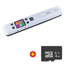 책스캔 북스캔 Iscan-Wifi 휴대용 스캐너 A4 문서 책 학교 용품 핸드헬드 1050DPI JPG PDF 사진 이미, 05 No Wifi 4G SD Card