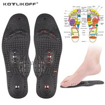 아치 깔창 마그네틱 실리콘 젤 안창 체중 감소 슬리밍 아치 지원 신발 패드 마사지 발 지압 평발 족저근막
