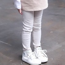 리틀램 아동복 멜란사 베이직 팁스 레깅스